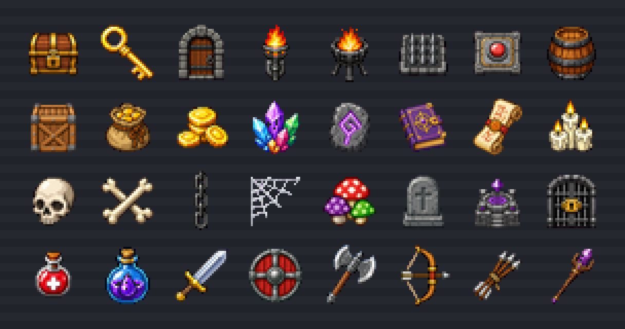 Fantasy Dungeon Props 32x32 preview