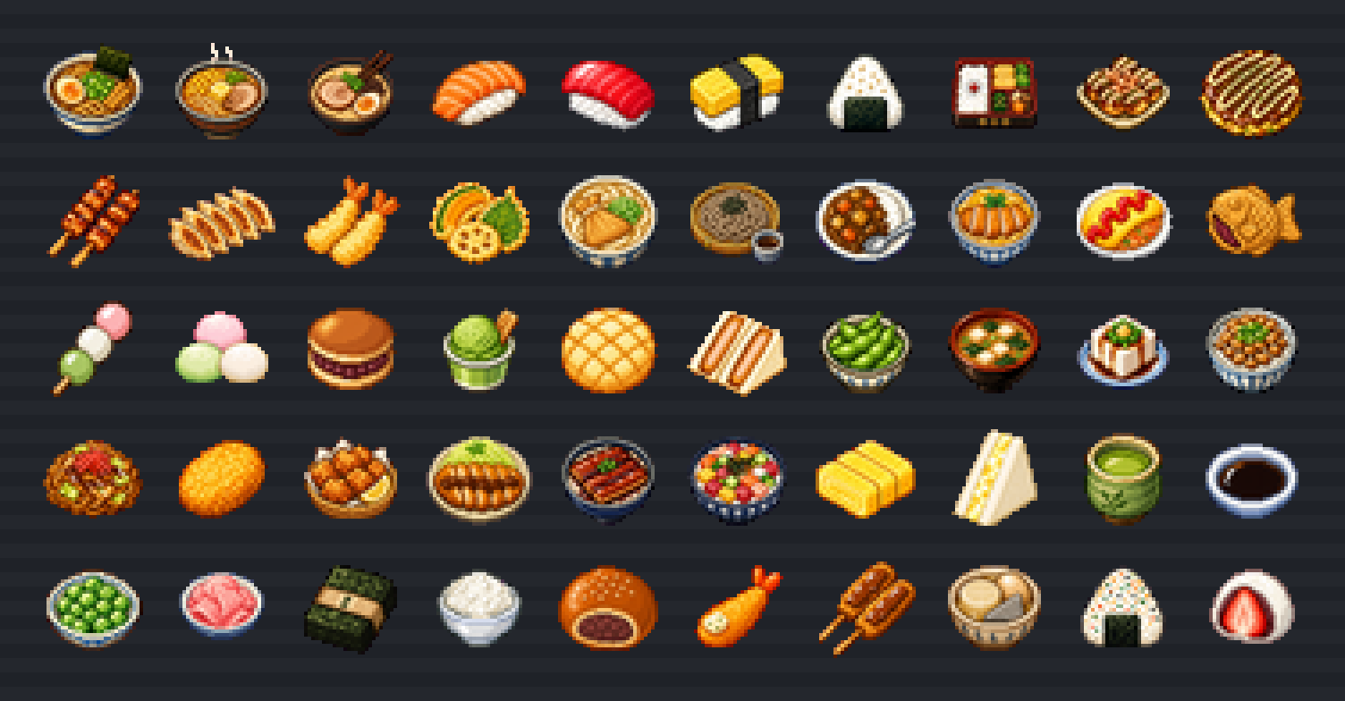 Japanese Food Items 32x32 preview