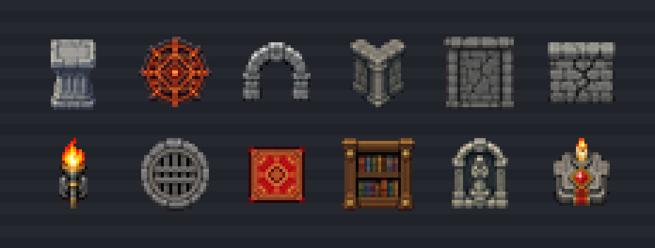 Modular Roguelike Room Kit 32x32 preview
