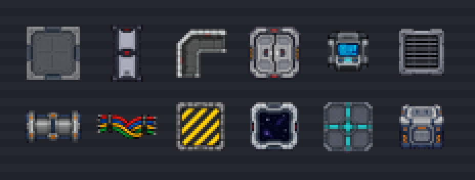 Modular Sci-Fi Corridors 32x32 preview